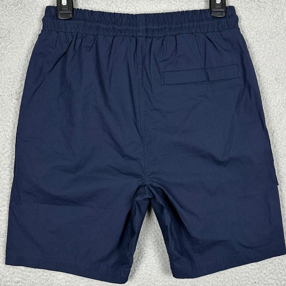 NEW Marshall Artist Shorts Mens Small Navy Blue Modern Tailoring Utility Casual